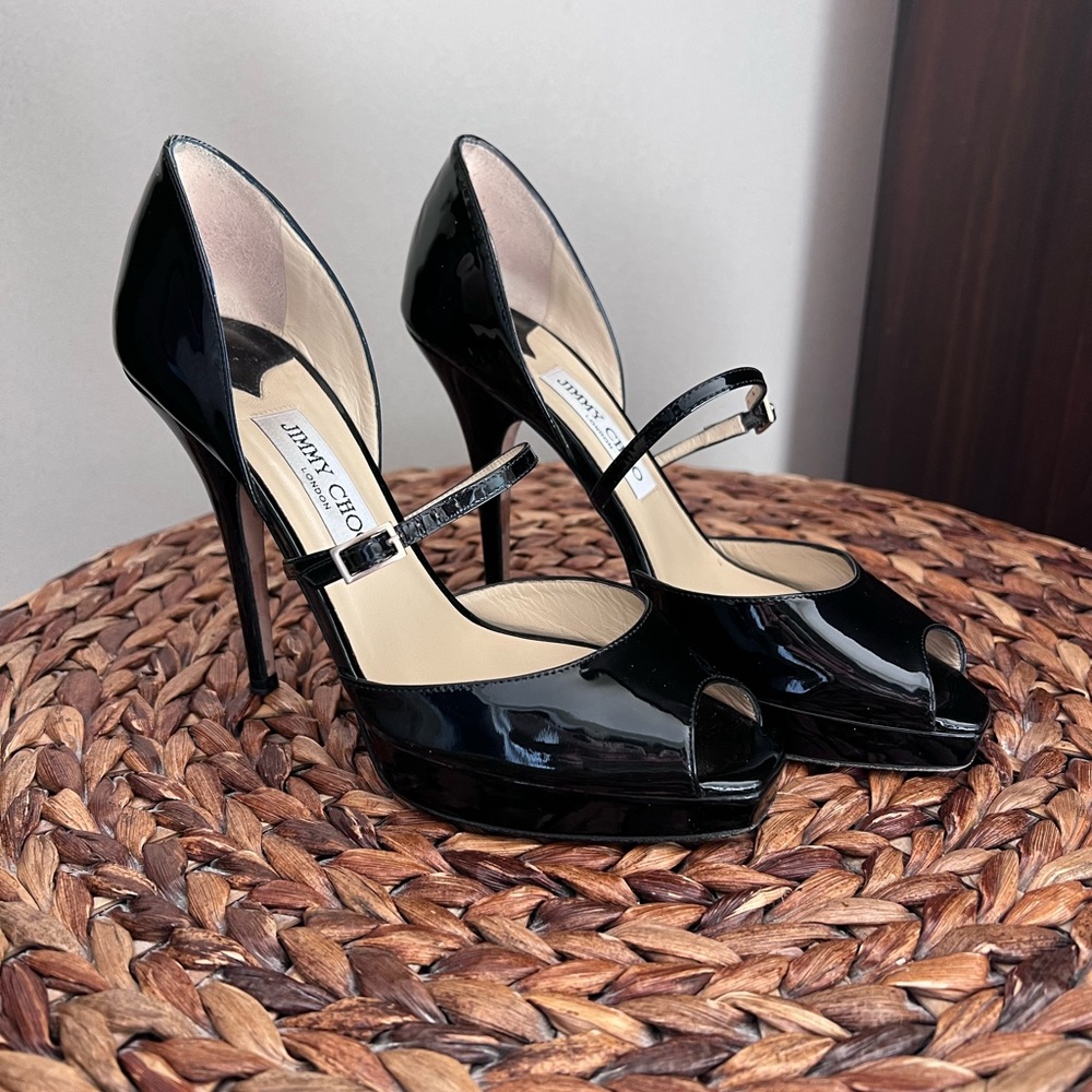 Jimmy Choo Patent Leather D’Orsay Pump
